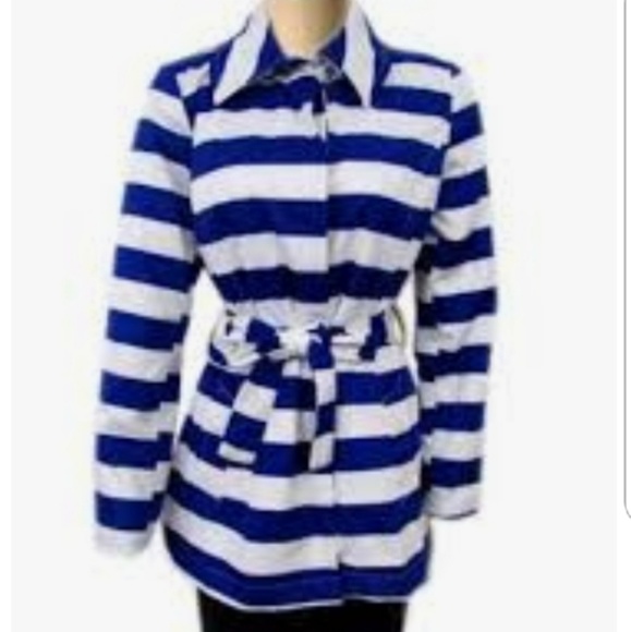 Cynthia Rowley Jackets & Blazers - Cynthia Rowley blue and white striped jacket in M